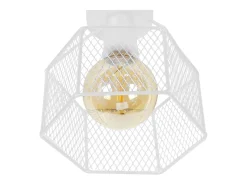 Plafón TOSEL ,metal,Blanco,A17xD20xP20cm