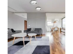 Plafon De Forma Cuadrada De 41w Serie Elma Acabado Blanco