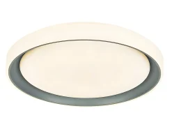 Plafon De La Serie Luanda 96w Gris Con Control Remoto De