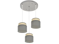 Plafon Natural/gris Modelo Kandy 3luces Regulable