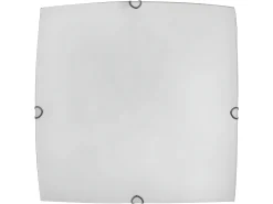 Plafon Pequeño Cuadrado Ayla 1 Luz, Blanco