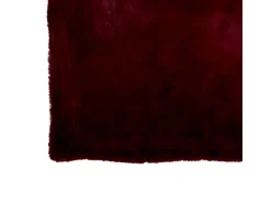 Plaid de poliéster rojo de 180x130 cm