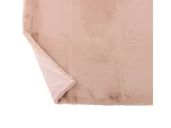 Plaid de poliéster rosa claro de 180x130cm