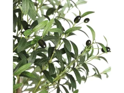 Planta artificial de oliva de 180 cm, decoración de plantas verdes falsas, removible, para el jardín de balcón de salón de dormitorio de la casa