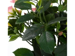 Planta artificial de Poliéster y terracota - H33 x Ø25 - Rosa - ROSEBUSH