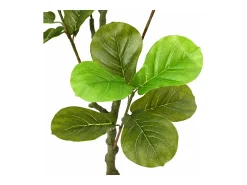 Planta artificial Ficus 30 hojas verde 125 cm