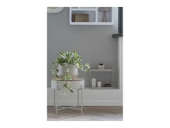 Planta artificial Hoya Carnosa flor de porcelana verde 33 cm