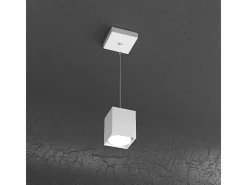 Plate Sospensione Tubo H.10 1 Luce Bianco