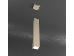 Plate Sospensione Tubo H.50 1 Luce Sabbia