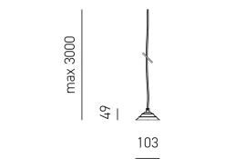 Portalámparas Alice blanco con cable transparente para lámparas colgantes 1XE27 max 1X60W IP20 - Longitud máx 3 metros