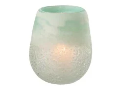Portavelas de vidrio Azur 12.5x12.5x15 cm