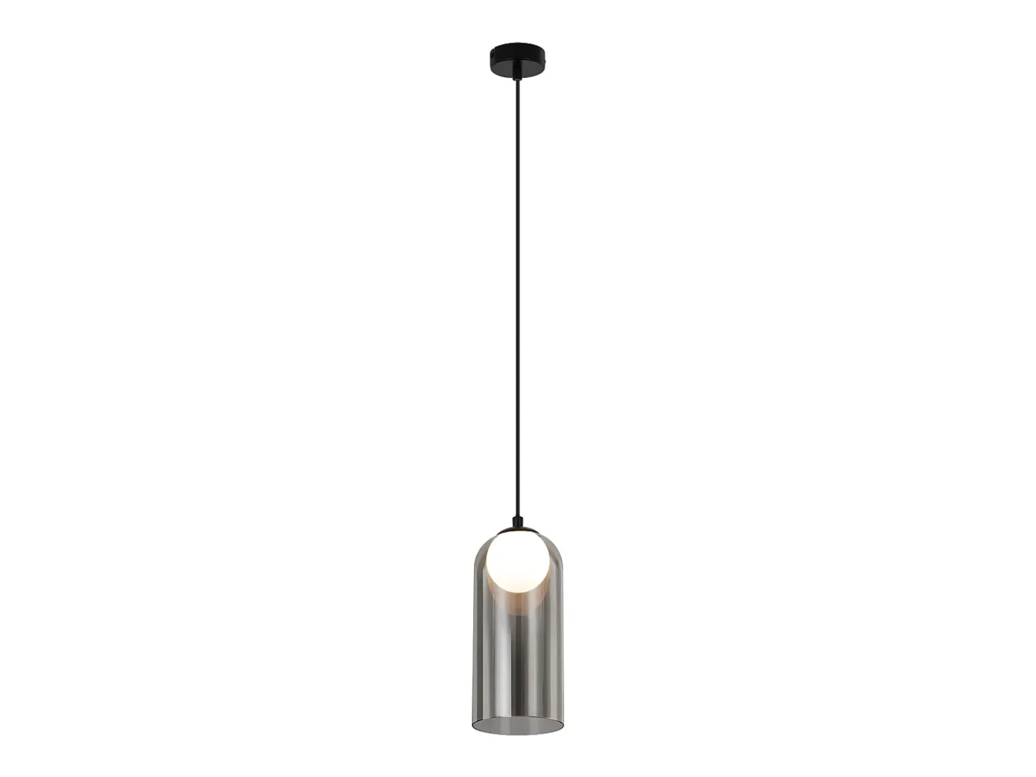 Primera lámpara colgante vintage para mesa de comedor gris ahumado G9 ovalada de altura ajustable para sala de estar