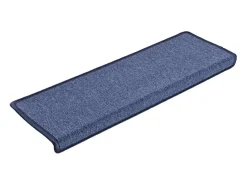 Prolenta Premium - Alfombras de peldaños de escalera 15 uds azul 65x21x4 cm