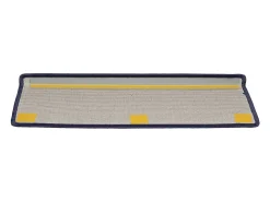 Prolenta Premium - Alfombras de peldaños de escalera 15 uds azul 65x21x4 cm