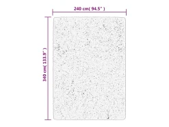 Prolenta Premium - Alfombra de pelo corto suave lavable HUARTE arena 240x340 cm