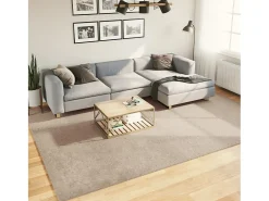 Prolenta Premium - Alfombra de pelo corto suave lavable HUARTE arena 240x340 cm