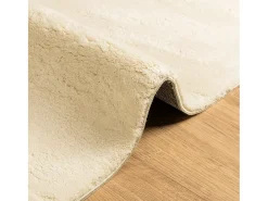 Prolenta Premium - Alfombra de pelo corto suave lavable HUARTE crema 100x200 cm