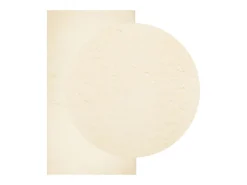 Prolenta Premium - Alfombra de pelo corto suave lavable HUARTE crema 60x110 cm