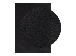 Prolenta Premium - Alfombra de pelo corto suave lavable HUARTE negro 240x340 cm