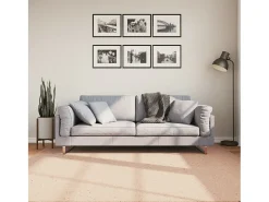 Prolenta Premium - Alfombra de pelo corto suave lavable HUARTE rosado 200x200 cm