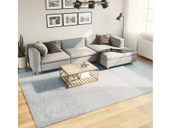 Prolenta Premium - Alfombra de pelo corto suave lavable HUARTE azul 240x340 cm
