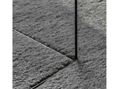 Prolenta Premium - Alfombra de pelo corto suave lavable HUARTE antracita 120x120cm