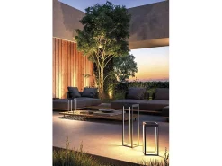 Pronto farola solar antracita 2,2w led bateria IP54 h. 52,5 cm