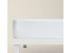 Protector colchón 105x196 cm 100% algodón blanco hasta 32 cm altura