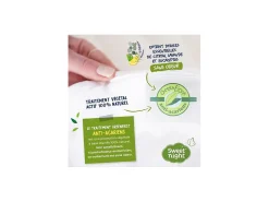 Protector de colchón impermeable antiácaros Greenfirst - 80 x 190/200 cm - Blanco Molleton 100% algodón