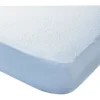 Protector impermeable de 90x190-200 cm transpirable microperforado PU en blanco Nube