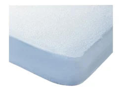 Protector impermeable de 90x190-200 cm transpirable microperforado PU en blanco Nube