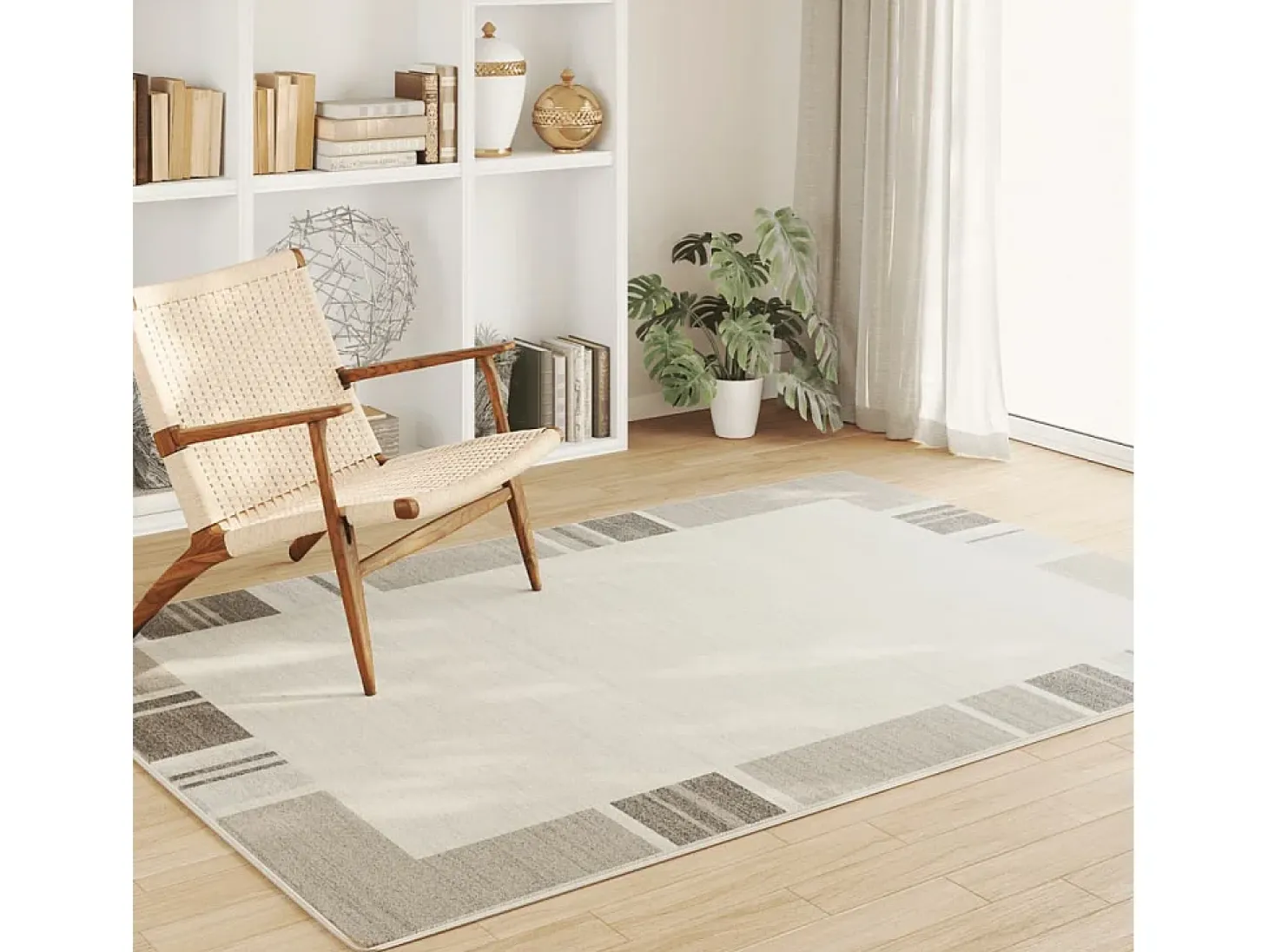 Ralph Alfombra interior exterior antideslizante pelo corto 160x230 cm