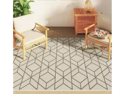 Ralph Alfombra interior exterior antideslizante pelo corto 160x230 cm