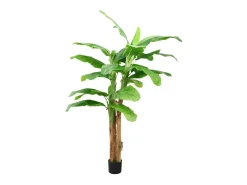Árbol bananero artificial con macetero 300 cm verde ES817508
