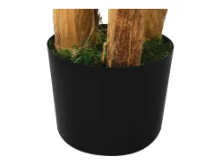 Árbol bananero artificial con macetero 300 cm verde ES817508
