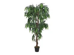 Árbol de mango artificial 600 hojas 150 cm verde