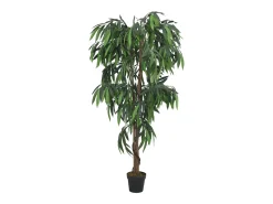 Árbol de mango artificial 900 hojas 180 cm verde