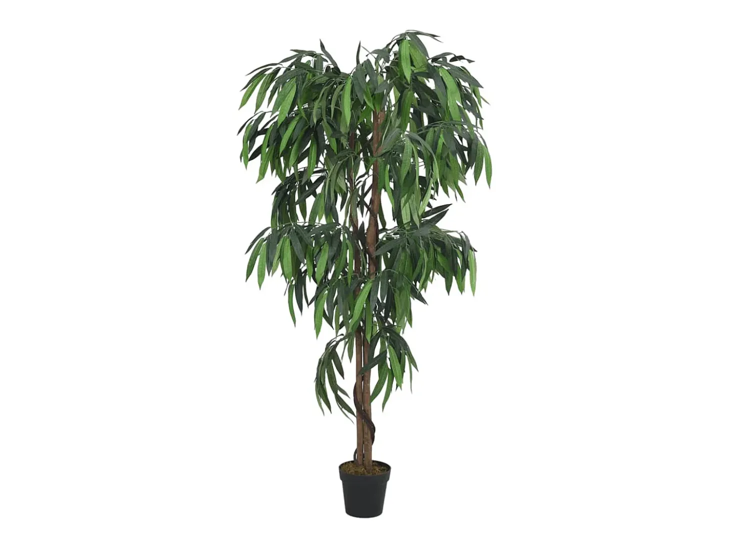 Árbol de mango artificial 900 hojas 180 cm verde