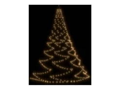 Árbol de pared con gancho metálico 720 LED blanco cálido 5 m