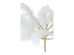 Árbol de plumas con base de metal dorado 140x140x190 cm
