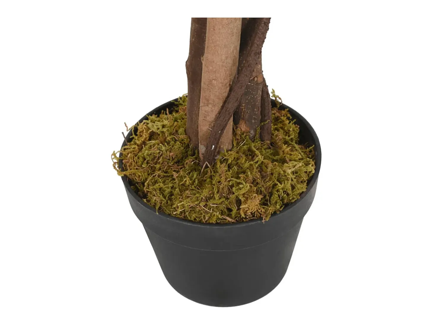 Árbol de wisteria artificial 560 hojas verde y blanco 80 cm ES578516