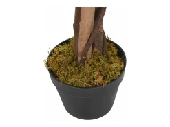 Árbol de wisteria artificial 840 hojas verde y blanco 120 cm ES972208