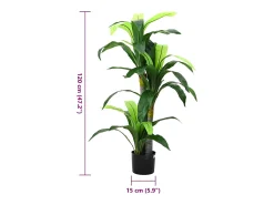Árbol dracaena artificial 36 hojas 120 cm verde