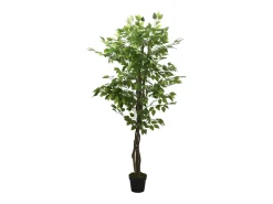 Árbol ficus artificial con 1260 hojas verde 200 cm ES663729