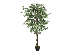 Árbol ficus artificial con 756 hojas verde 150 cm ES959827