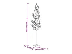 Árbol LED con flor de cerezo 368 LED blanco cálido 300 cm