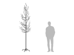 Árbol LED con flor de cerezo 368 LED blanco cálido 300 cm