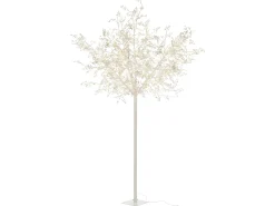 Árbol luminoso con ramas y hojas brillantes con luces LED de 250 cm