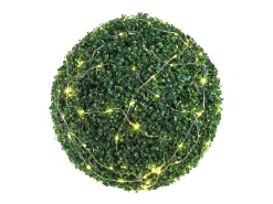 Árbol Topiario Artificial SucceBuy Bola de Vegetación Topiaria Artificial de 50 cm, Plantas Artificiales para Decoración de Interiores y Exteriores