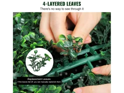 Árbol Topiario Artificial SucceBuy Bola de Vegetación Topiaria Artificial de 50 cm, Plantas Artificiales para Decoración de Interiores y Exteriores